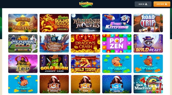 Lucky Tiger Casino Games
